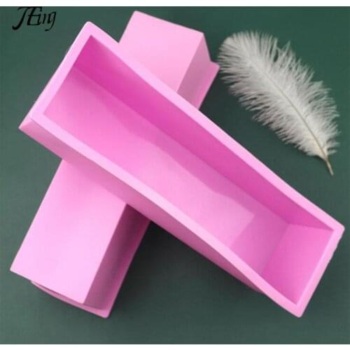 Silicone Soap Mould Rectangular Toast Loaf Mold Handmade Form Soap Making Tool Supplies Wooden Box Cake Decorating Tools