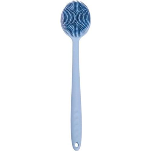 Silicone Bath Scrubber Back Body Bath Long Handle Brush Rub Massage Shower Cleaning Exfoliating Scrub Skin Massag Bathroom Brush