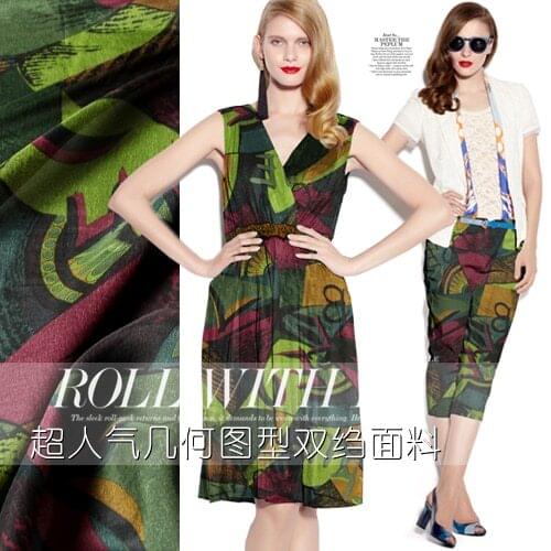 SISULI 100% Pure Mulberry SILK CREPE DE CHINE 114cm width 14momme Printing Fabric New 2018 Women Dress Shirt Fabric For Sawing