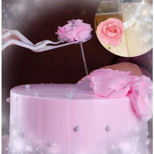 Cake Dessert Tool Scissors Medium Decorating Nails Cake Decorating Cut Cream Flower Transfer Scissors Flip-sugar Decorating 1Set