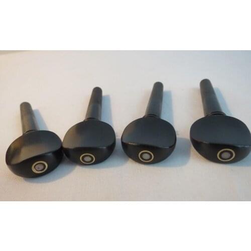High Grade 4/4Violin Fittings 100pcs Natural Ebony pegs