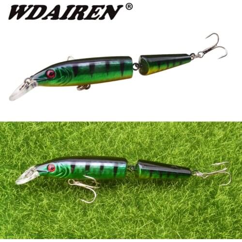 WDAIREN 10.5cm 9g Wobblers Pike Fishing Lures Artificial Multi Jointed Sections Bait Crankbait Fake Fish Fishing Accessories