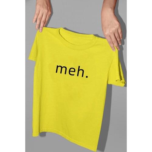 Meh Internet Geek Nerd Funny Mens Loose Fit Cotton T-Shirt