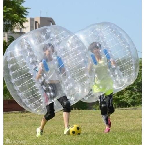 1.5m Bumper Ball 0.8mm PVC Inflatable Bubble Football Zorb Soccer Ball for Children Adult Family Outdoor Game Ball Sport Toys