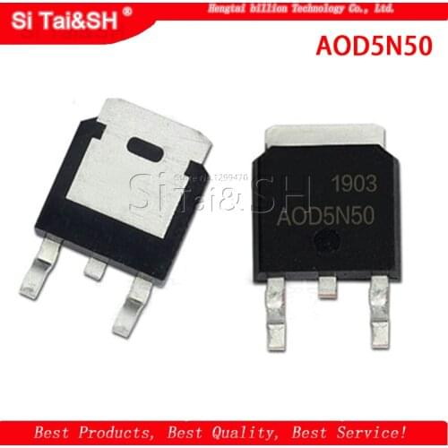 10piece 100% New 5N50 D5N50 AOD5N50 TO-252 Chipset