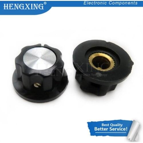 10pcs/lot MF-A01 bakelite potentiometer potentiometer knob cap diameter 19.5MM with RV16 hole 6MM In Stock