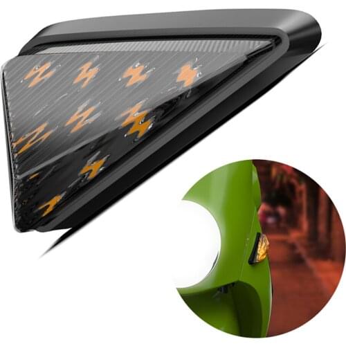 2Pcs Motorcycle 12V LED Turn Signal Light Motorbike Indicator Blinker Lamp Amber ABS Motorcross Accessories