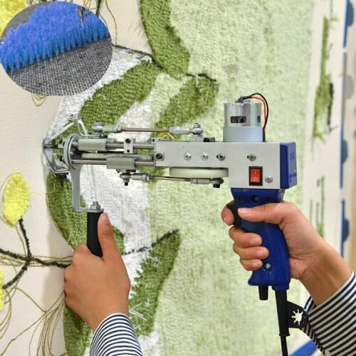 2021 Electric Manual Cut Pile Carpet Weaving Flocking 100-240V Adjustable Rug Carpet Tufting Gun Machine TD-01/02 Cut/loop Pile