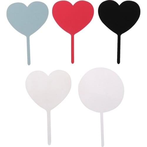 Acrylic Happy Birthday Cake Toppers Blank Plain Board Cupcake Toppers Cake Decor Party Supplies Cake Decorations