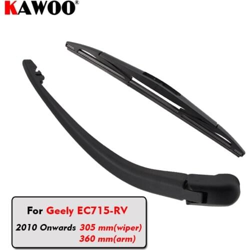 KAWOO Car Rear Wiper Blades Back Window Wipers Arm For Geely EC715-RV Hatchback (2010-) 305mm Auto Windscreen Blade Accessories
