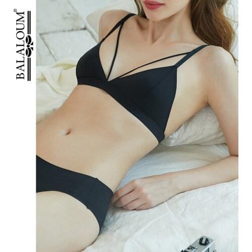 BALALOUM Triangle Cup Women Sexy Bra Brassiere Bralette Wireless Female Comfortable Underwear Seamless Lingerie Small Breast