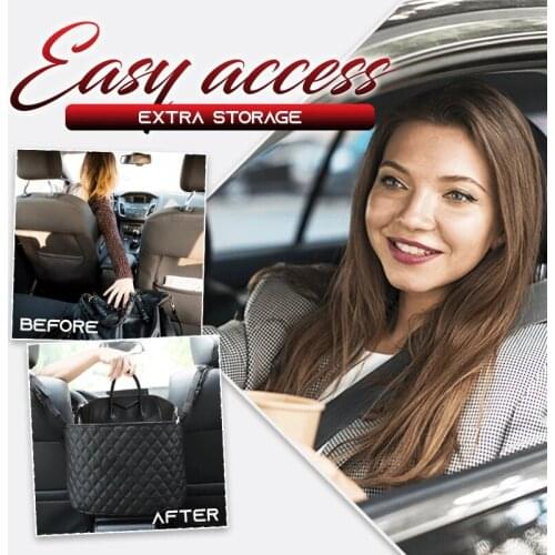 Car Seat Storage And Handbag Holding Net Hanging Storage Bag Between Car Seats