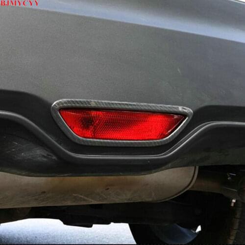 BJMYCYY Carbon fiber decorative frame of automobile rear brake light For Toyota C-HR CHR 2017 2018