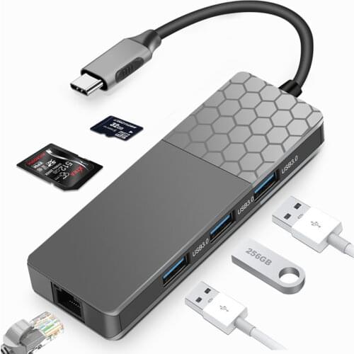 Type-c Docking Station USB 3.0 HUB Multi-function TypeC Gigabit Network Interface Anti-interference