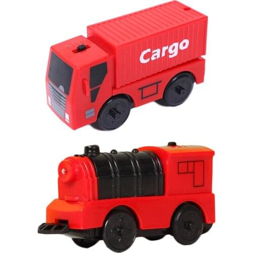 Combination Of Magnetic Electric Locomotive Train Wooden Track Accessories Compatible With BRIO And Main Brand Track Railway