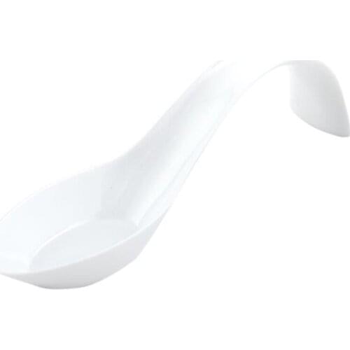 Free Shipping Party Wedding Supplies, Disposable Plastic Tableware, 128*32mm White Dessert Spoon, 20/Pack