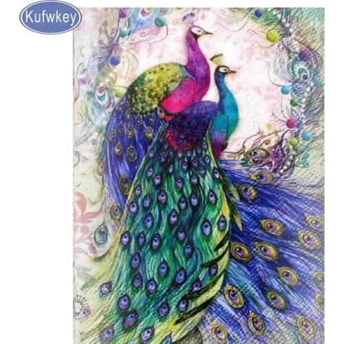 Mazayka,diy Diamond Painting Cross Stitch peacock/love/mozaika Rhinestone Crystal Needlework Diamond Embroidery Decorative