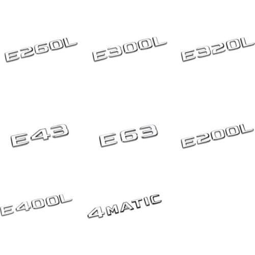 For Mercedes-Benz E-Class E200L E300L E320L E400L Car Sticker Four-wheel Drive Car Label E63 Tail Label Word Label Body Sticker
