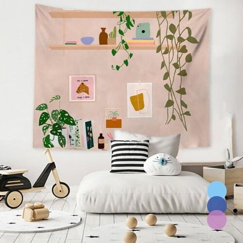 Tapestry Wall Hanging Girls Psychedelic Tapestry Wall Hanging Decor for Living Room Wall Art Bedroom Bohemian Plant Large Decor