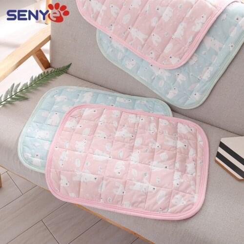 Cooling Cushion Dog Kennel Washable Pad Pet Ice Silk Pad Cat Pad pet supplies For Cats And Dogs