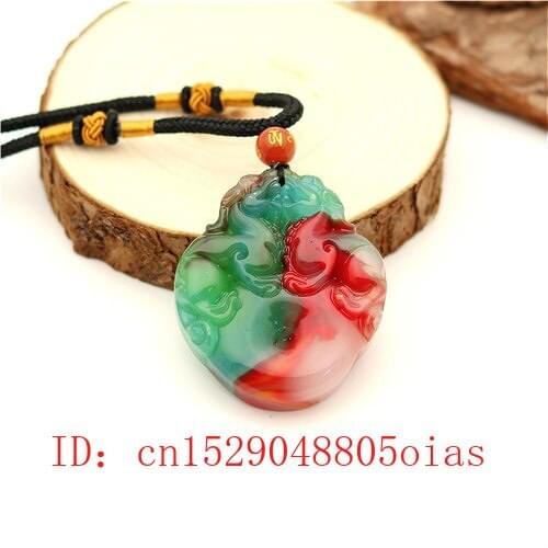 Natural Color Hetian Jade Stone Tiger Pendant Necklace Chinese Jadeite Jewelry Charm Carved Pixiu Amulet Gifts for Women Men