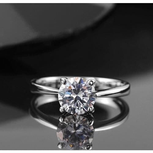 Italina Rigant Wedding Rings For Women Rose With Top Quality Zirconia #RG94064silver