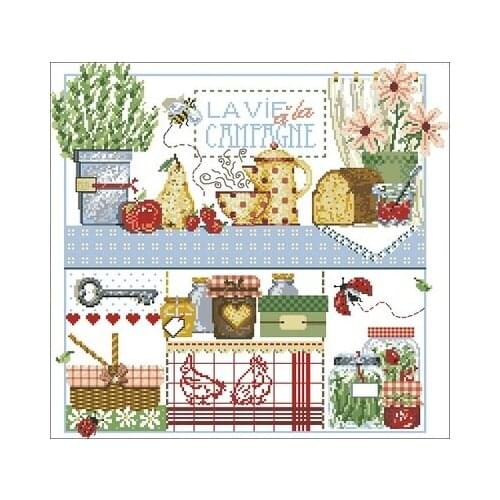 Lady Lafite Series-Green Potted Plant Needlework,For Embroidery, Arts Cross stitch kits Set Cross-Stitching Home Decor