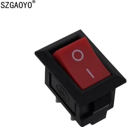 Widely use KCD 1 Small Button Switch 2PIN 6A 250V Rocker Switch