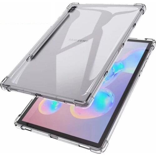 Silicon Case for Samsung Galaxy Tab S7 11'' 2020 SM-T870 T875 / S7 Plus S7+ 12.4 T970 T975 Clear Transparent Soft TPU Back Cover