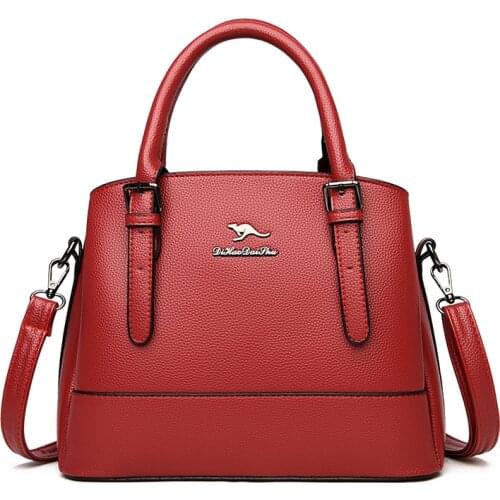 Crossbody Bags for Women Soft Leather Top-handle Sac Women Leather Handbags Luxury Brand Female Shoulder Bag Bolsas Bag Women