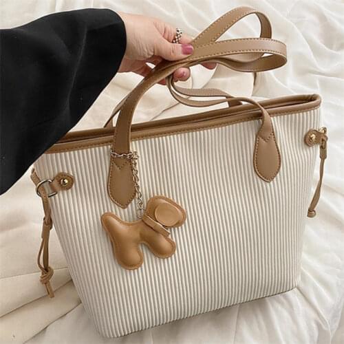 Leather Shoulder Handbags Women Tote Bag PU Leather Shoulder Bag Large Capacity Handbag fashion doodle Lady Handle Bag Pouch
