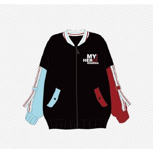 High-Q Unisex My Hero Academia Todoroki Shoto Hoodie Sweatshirt My Hero Academia Cardigan Jacket Coat Baseball Uniform