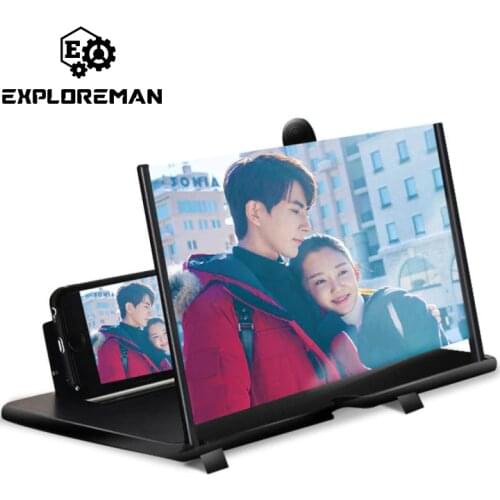 12inch 3D Universal Mobile Phone Screen Magnifier Magnifying Video Amplifier Projector Bracket Desktop Holder Stand For Phone
