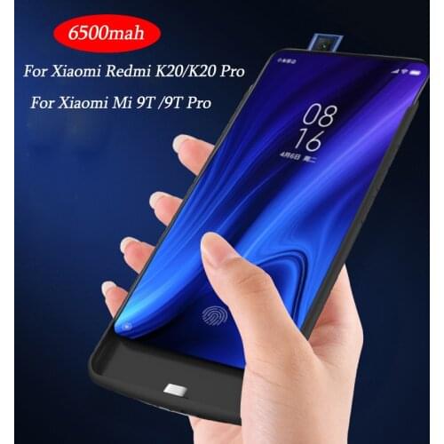 High Quality 6500mAh Power Bank Case For Redmi K20/K20Pro Pack Backup Battery Charge For Xiaomi Mi 9T/9T Pro Battery Case Cover