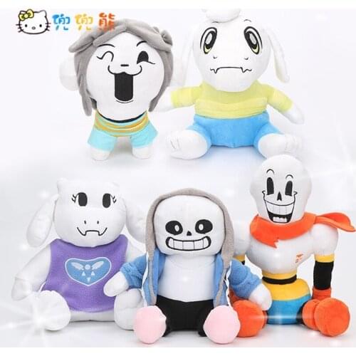 Japan Anime Cartoon Characters Sans Toriel Temmie Papyrus Plush Toy Soft Stuffed Doll Birthday Gifts 30cm