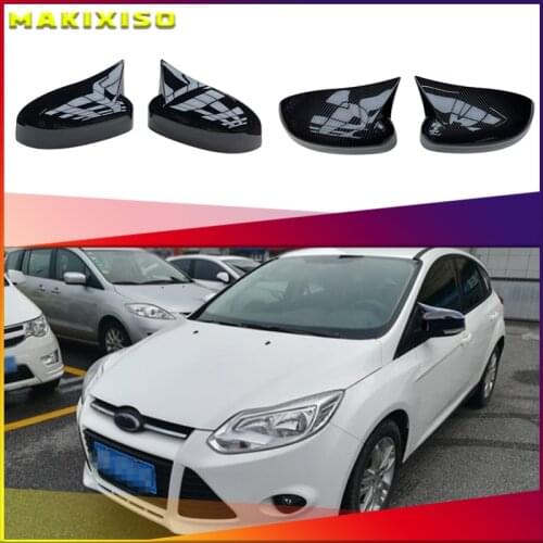 Rearview Mirror Cap Wing Side Mirror Cover Fit for FORD FOCUS 2011,2012,2013,2014, Car Accessories Replacement