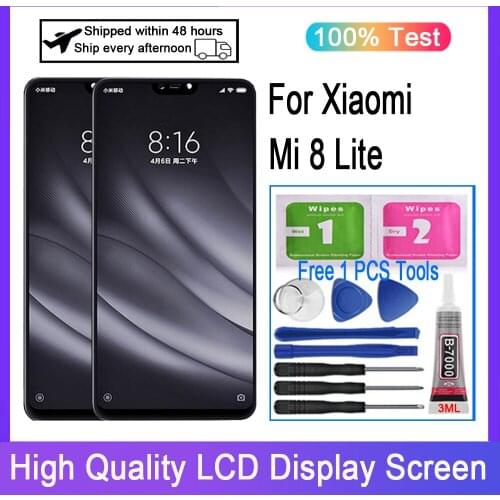 6.26" inch Original For Xiaomi Mi 8 Lite LCD Display Touch Screen Digitizer Assembly For Xiaomi Mi 8X LCD Replacement