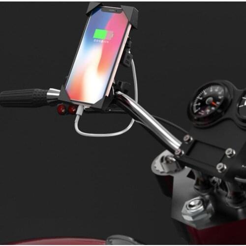 1 second self-locking 360 Rotation Bicycle Phone Holder Anti Shake Smartphone Mount Bracket Universal Adjustable Bike Holder