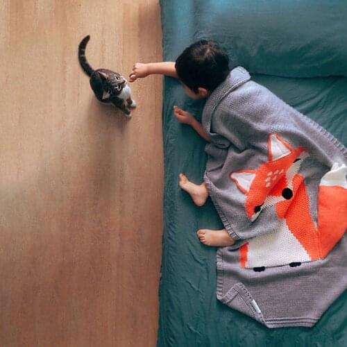 1pc Baby Blanket Swaddle Blankets 10-12months Rabbit Baby Blanket Sleeping Bedding Blankets Knitted Soft Beech Baby Bath Towels