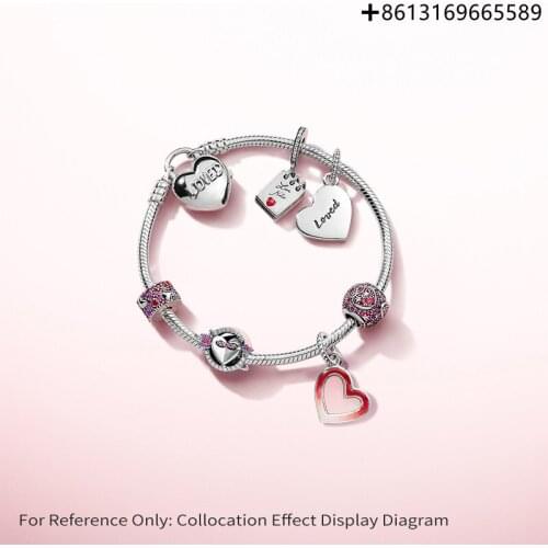 100% 925 Pure Silver Original 1:1 Engraved Love Note Bead Factory Direct Batch Free