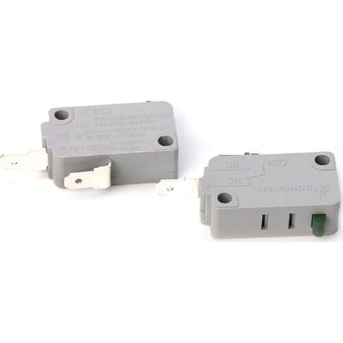 2019 New 2Pcs KW3A Microwave Oven Door Micro Switch 125V/250V 16A Normally Open Switch Electrical Equipment