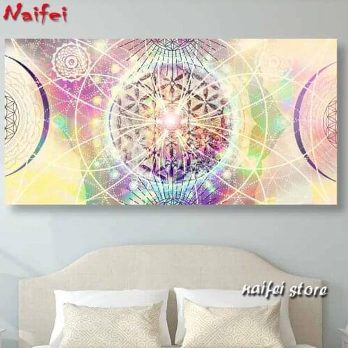 5d diy Diamond Painting Abstract mandala diamond Embroidery full round Mosaic Diamond mazaika 3d cross stitch for bedroom decor