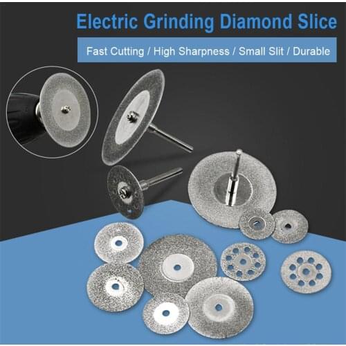 22mm Diamond Grinding Disc Cut Off Discs Wheel Glass Cuttering Saw Blades Rotary Abrasive Tools Dremel Rotary Tool Diamond Discs