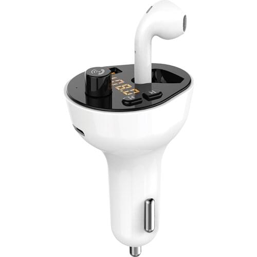 Car Charger Car Bluetooth Headset MP3 Quick Charge QC3.0 FM Transmitter Play Modern Stylish Fast Charging Charger for Car G57