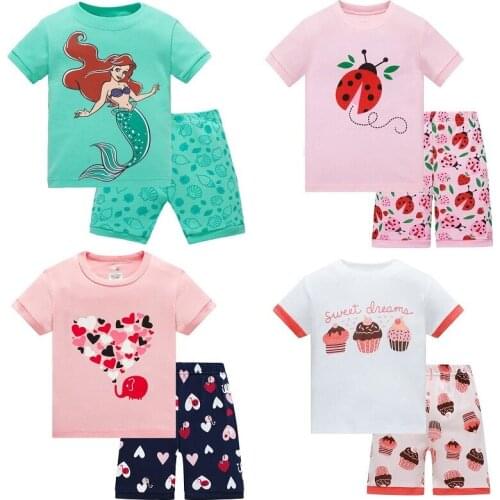 Banjvall Summer Pajamas For Girls