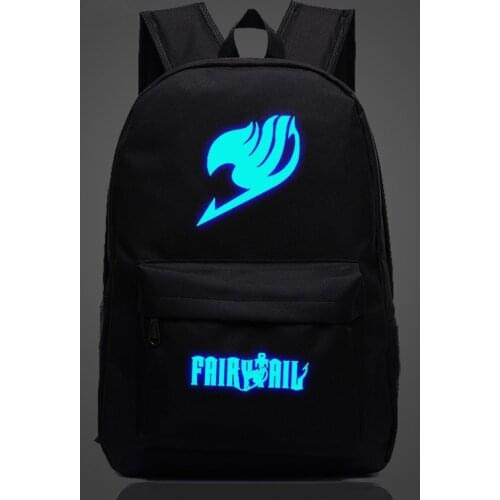 Free Shipping Game Fairy Tail Backpack Luminous Printing Gengar Backpacks School Bags For Teenager Girls Mochila Feminina