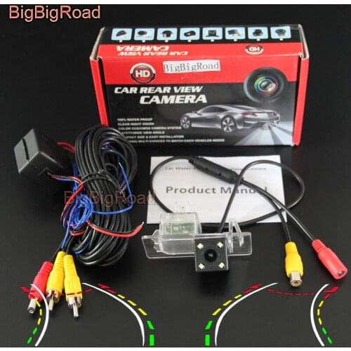 BigBigRoad For Volkswagen Transporter Caravelle Multivan Golf 7 Phideon Variant Car Intelligent Dynamic Track Rear View Camera