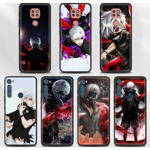 Anime tokyo Ghouls Case for Moto G Stylus(2021) G30 G10 G9 G8 Plus Power Lite Play One Fusion Hyper Edge E6s Black Cover