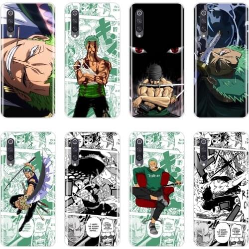 Case For Xiaomi Mi 8 9T PRO Soft Silicone Roronoa Zoro One Piece Cartoon Anime Cool Back Cover For Xiaomi Mi 9 SE A3 Phone Case