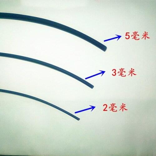 Black Thermal Shrinkable Tube Insulated Bushing Insulation Flame Retardant Shrinkable Tube 2MM 3MM 5MM Tube Sleeving Wrap Wire